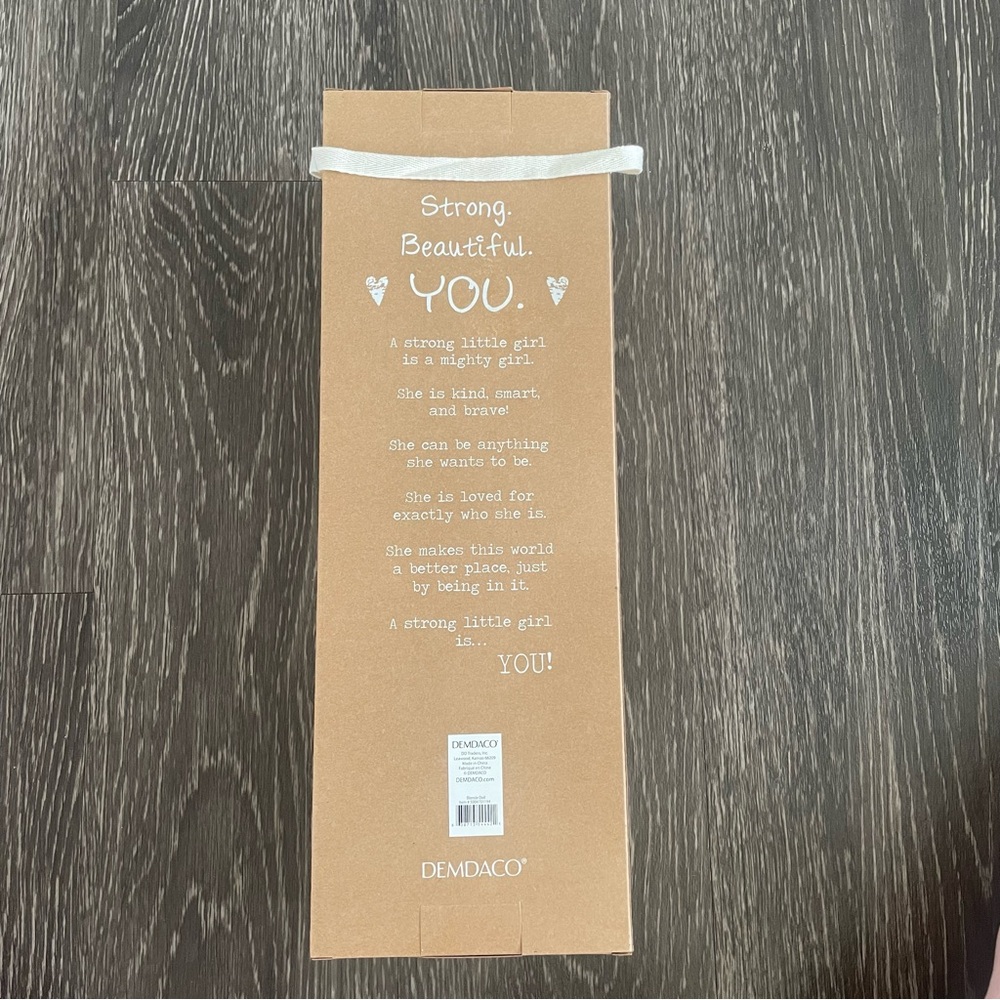 New! Demdaco Strong Beautiful You Blond Girl Fabric Doll - Picture 12 of 13